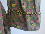 German Print Dirndl Dress <br> (B-34" W-27.5" H-42")