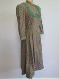 German Print Dirndl Dress <br> (B-34" W-27.5" H-42")
