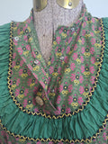 German Print Dirndl Dress <br> (B-34" W-27.5" H-42")