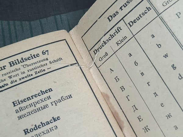 Original German-Russian Dictionary w/ Pictures