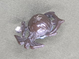 Brown Bakelite Marine EGA with Rhinestone