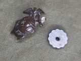 Brown Bakelite Marine EGA with Rhinestone