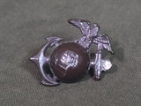 Brown Bakelite Marine EGA with Rhinestone