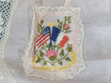 WWI Souvenir of France Silk Apron
