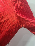 Satin Red and Black Jacket and Pants Loungewear Set <br> (B-40" W-26" H-37")