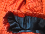 Satin Red and Black Jacket and Pants Loungewear Set <br> (B-40" W-26" H-37")