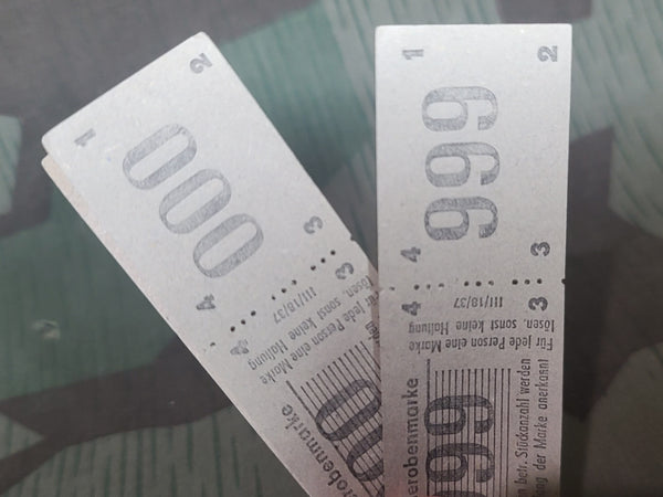 Original Block of Coat Check Tickets