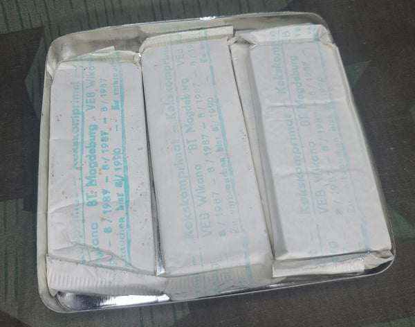 East German Rations Kekskomprimat in Tin 1987