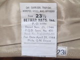 WAC Khaki Officer's Garrison Cap AS-IS (Size 23 1/2)