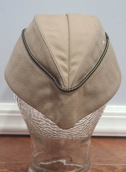 WAC Khaki Officer's Garrison Cap AS-IS (Size 23 1/2)