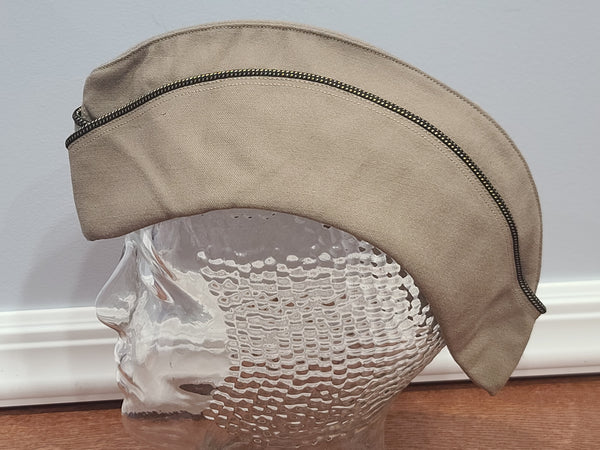WAC Khaki Officer's Garrison Cap AS-IS (Size 23 1/2)