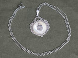 US Navy Marcasite Sweetheart Necklace