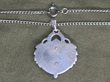 US Navy Marcasite Sweetheart Necklace