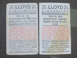 Lot of 20 Lloyd Cigarette Cards (Deutschland hoch in Ehren)