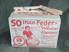 German Clothing Pins in Box