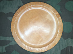 German Wood Bread Plate - "Unser Täglich Brot"