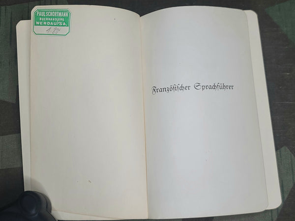 German French Dictionary and Phrase Book 1935
