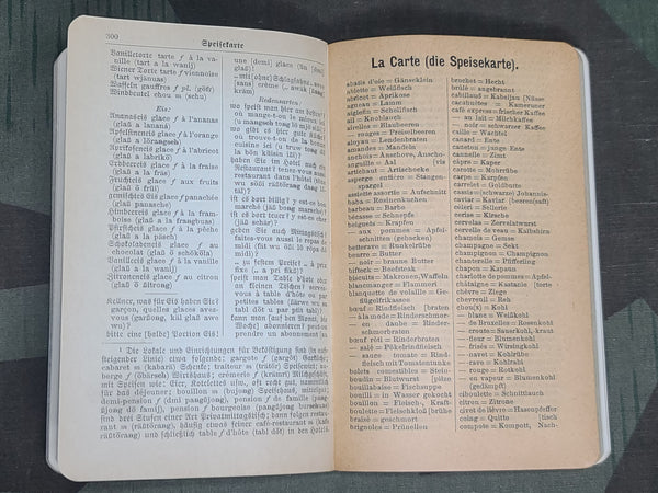 German French Dictionary and Phrase Book 1935