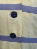 Yellow and Gray Stripe Dress <br> (B-36" W-27" H-38")