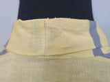 Yellow and Gray Stripe Dress <br> (B-36" W-27" H-38")