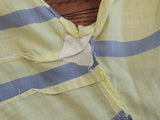 Yellow and Gray Stripe Dress <br> (B-36" W-27" H-38")