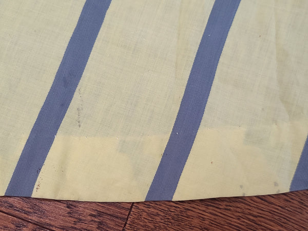 Yellow and Gray Stripe Dress <br> (B-36" W-27" H-38")