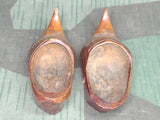 Andenken Belgien Krieg 1914-16 Tiny Wood Shoes Trench Art