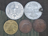 Weimar Era Pocket Change (5 Coins)