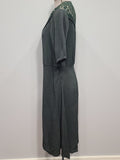 German Green Dress "Make do and Mend" <br> (B-33" W-29" H-35")