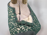 German Green Dress "Make do and Mend" <br> (B-33" W-29" H-35")