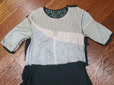 German Green Dress "Make do and Mend" <br> (B-33" W-29" H-35")