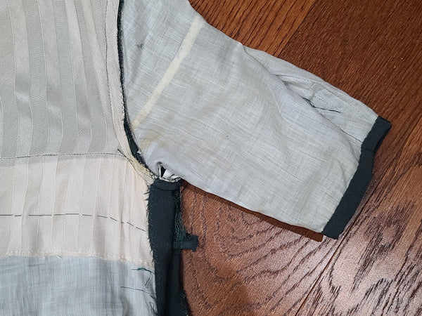 German Green Dress "Make do and Mend" <br> (B-33" W-29" H-35")