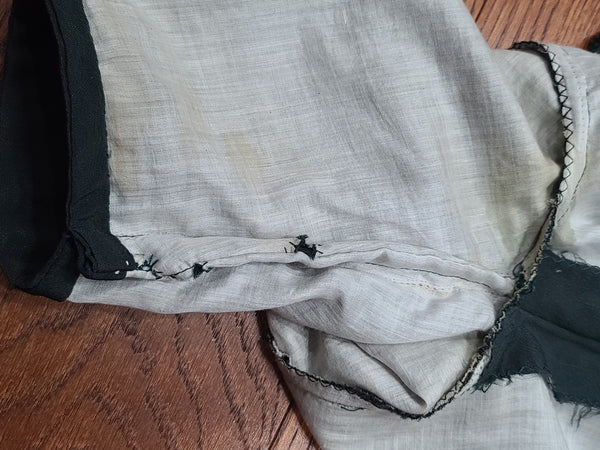 German Green Dress "Make do and Mend" <br> (B-33" W-29" H-35")