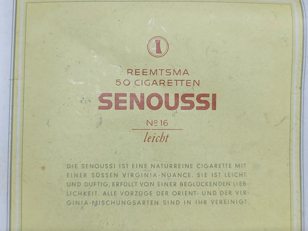 50 Cigarettes Tin Reemtsma Senoussi