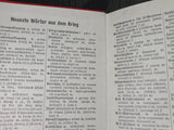 1941 German French Dictionary (with New Words from the War)