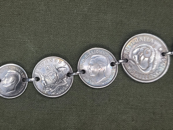 Australian Coin Bracelet 1943