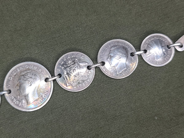 Australian Coin Bracelet 1943