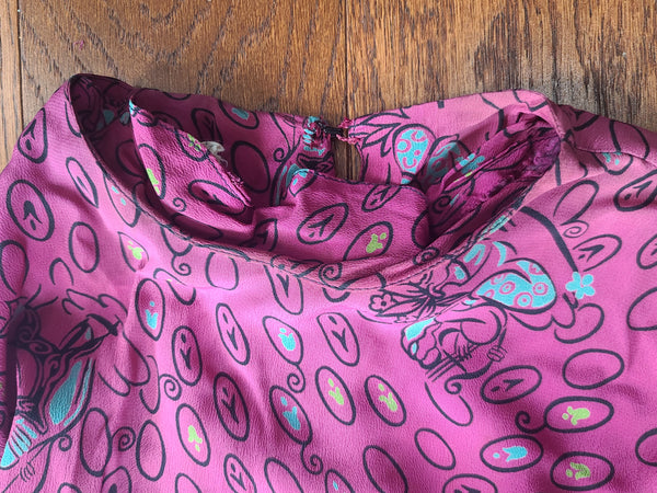 Genie Novelty Print Dress <br> (B-36" W-27" H-37")