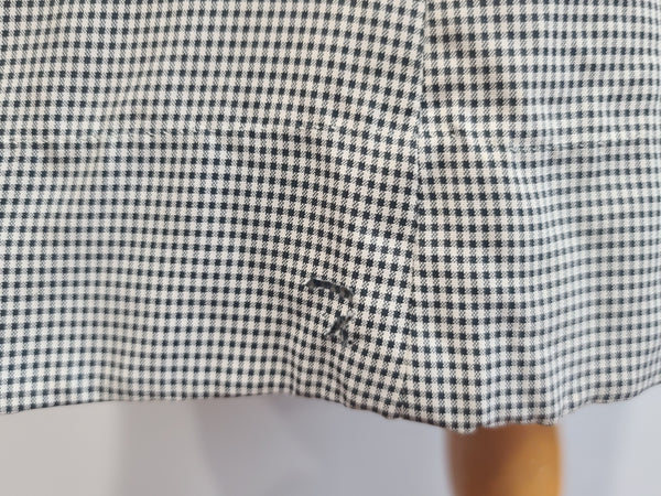 Gray Dress with Red Trim <br> (B-46" W-41" H-50")