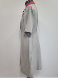 Gray Dress with Red Trim <br> (B-46" W-41" H-50")