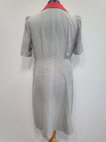 Gray Dress with Red Trim <br> (B-46" W-41" H-50")