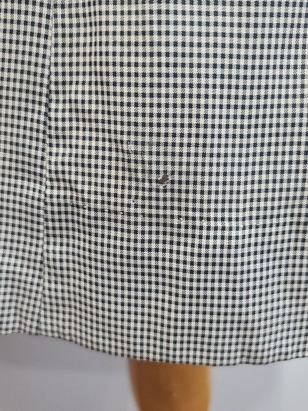 Gray Dress with Red Trim <br> (B-46" W-41" H-50")