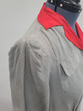 Gray Dress with Red Trim <br> (B-46" W-41" H-50")