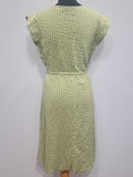 German Green Circle Print Dress DRP Zipper <br> (B-38" W-30" H-40")