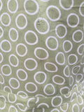 German Green Circle Print Dress DRP Zipper <br> (B-38" W-30" H-40")