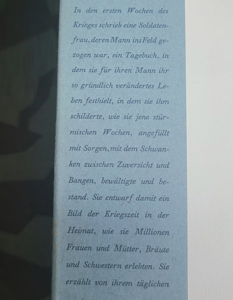 1941 "An Dich im Felde" Book