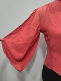 Pink Blouse with Balloon Sleeves <br> (B-37" W-31")