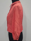 Pink Blouse with Balloon Sleeves <br> (B-37" W-31")