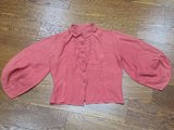 Pink Blouse with Balloon Sleeves <br> (B-37" W-31")