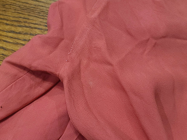 Pink Blouse with Balloon Sleeves <br> (B-37" W-31")